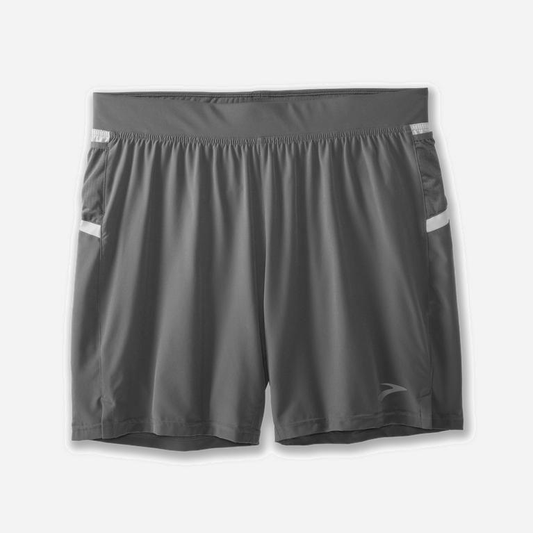 Brooks Sherpa 7 2-In-1 Mens Running Shorts Ireland Steel/Ash/grey (QXJL-84709)